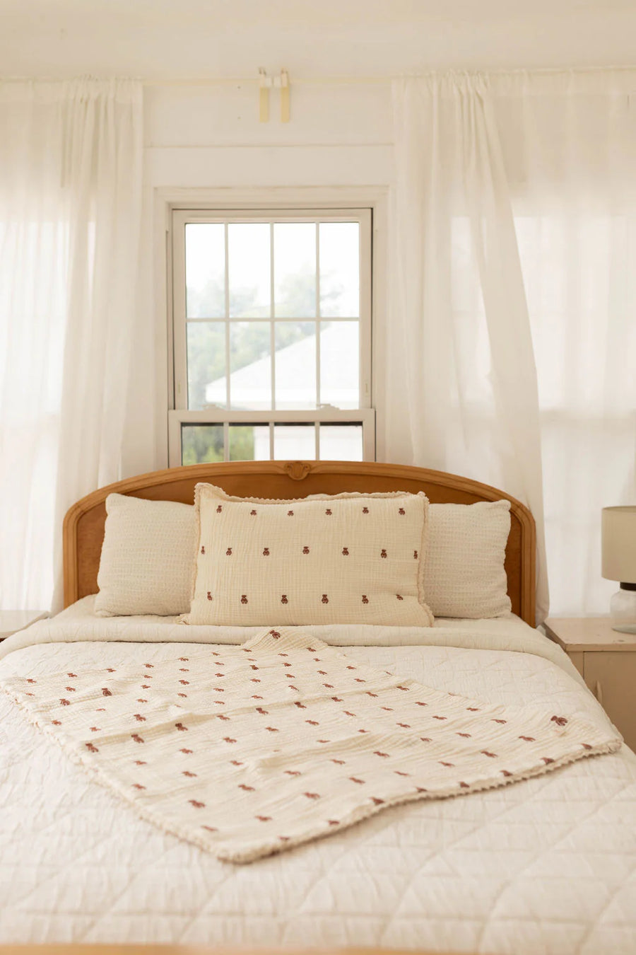 Layered Gauze Blanket - Teddy