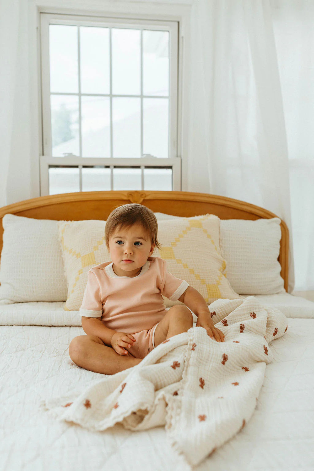 Layered Gauze Blanket - Teddy