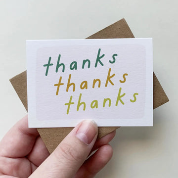 Thanks Thanks Thanks Tiny Enclosure Card