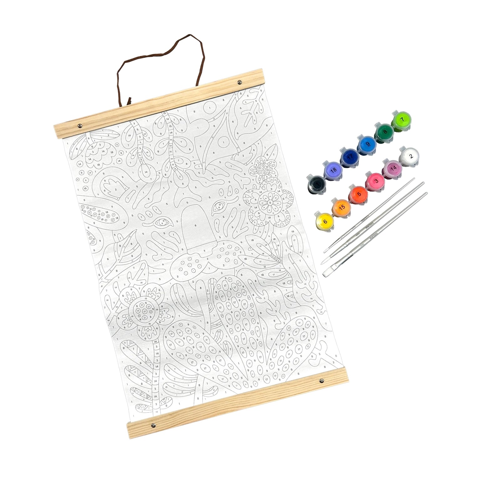 Paintology Paint by Number Kit - Tiger Eyes