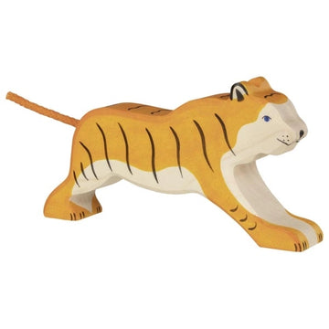 Wooden Running Tiger