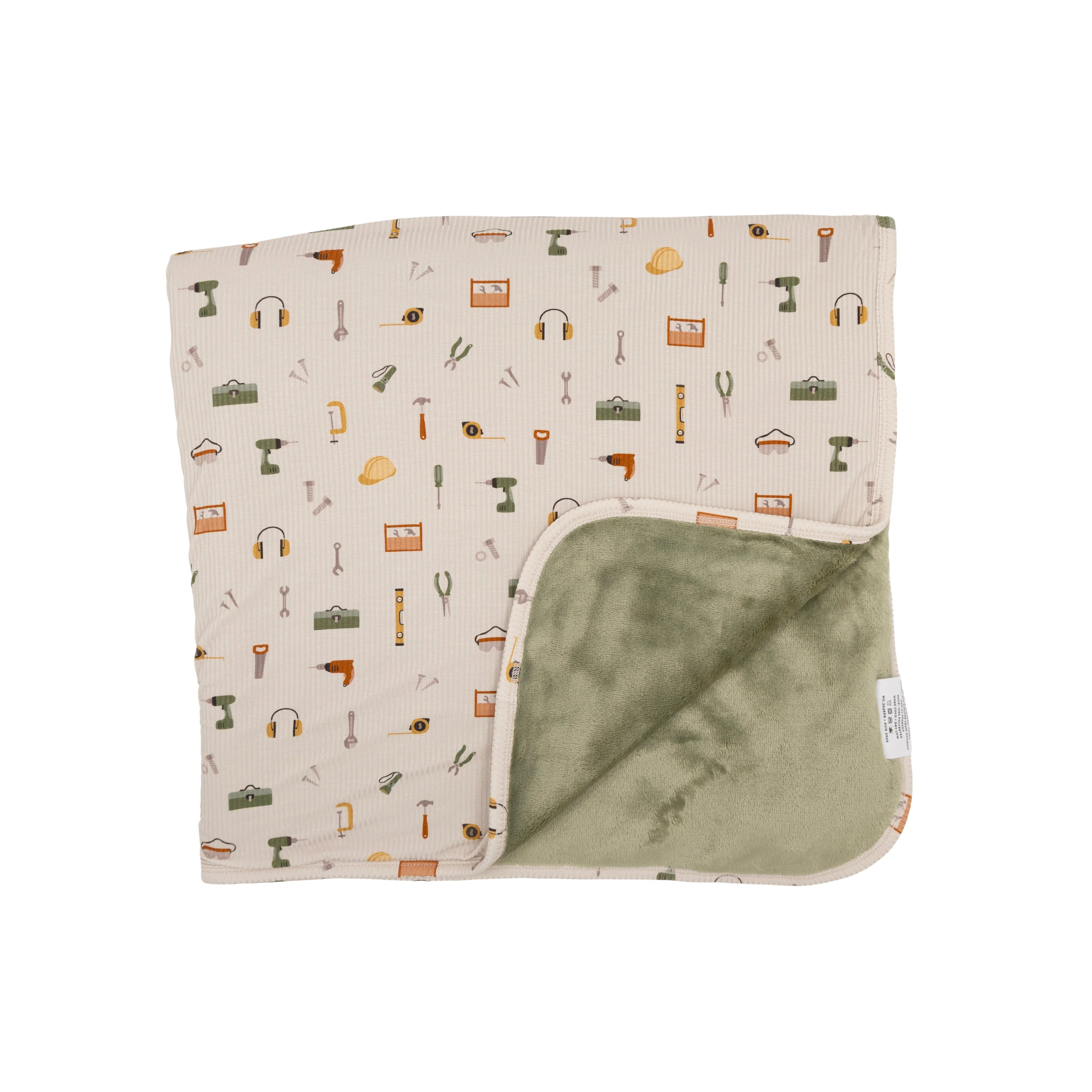Tool Time Ribbed Toddler Blanket
