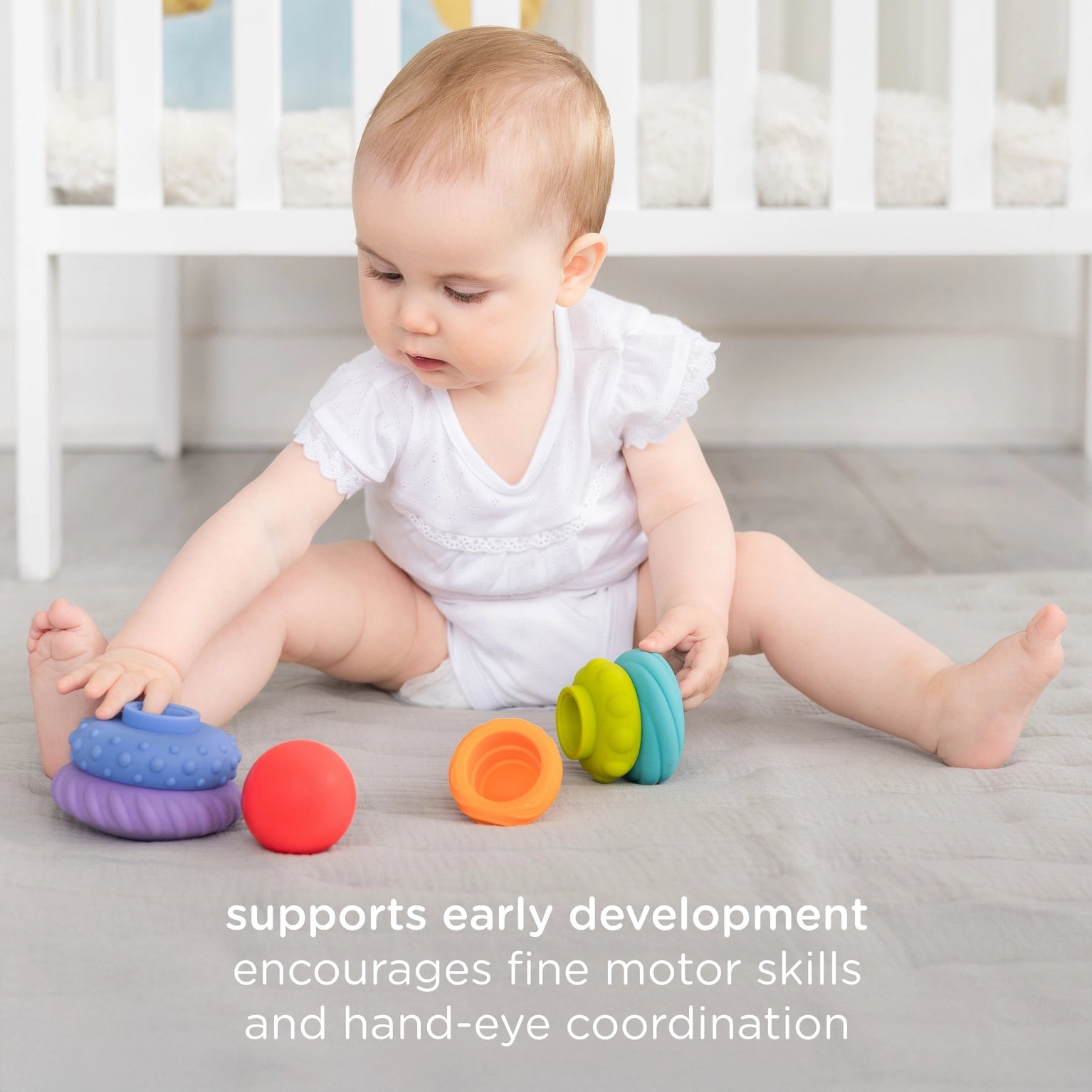 Silicone Teether Tower Toy