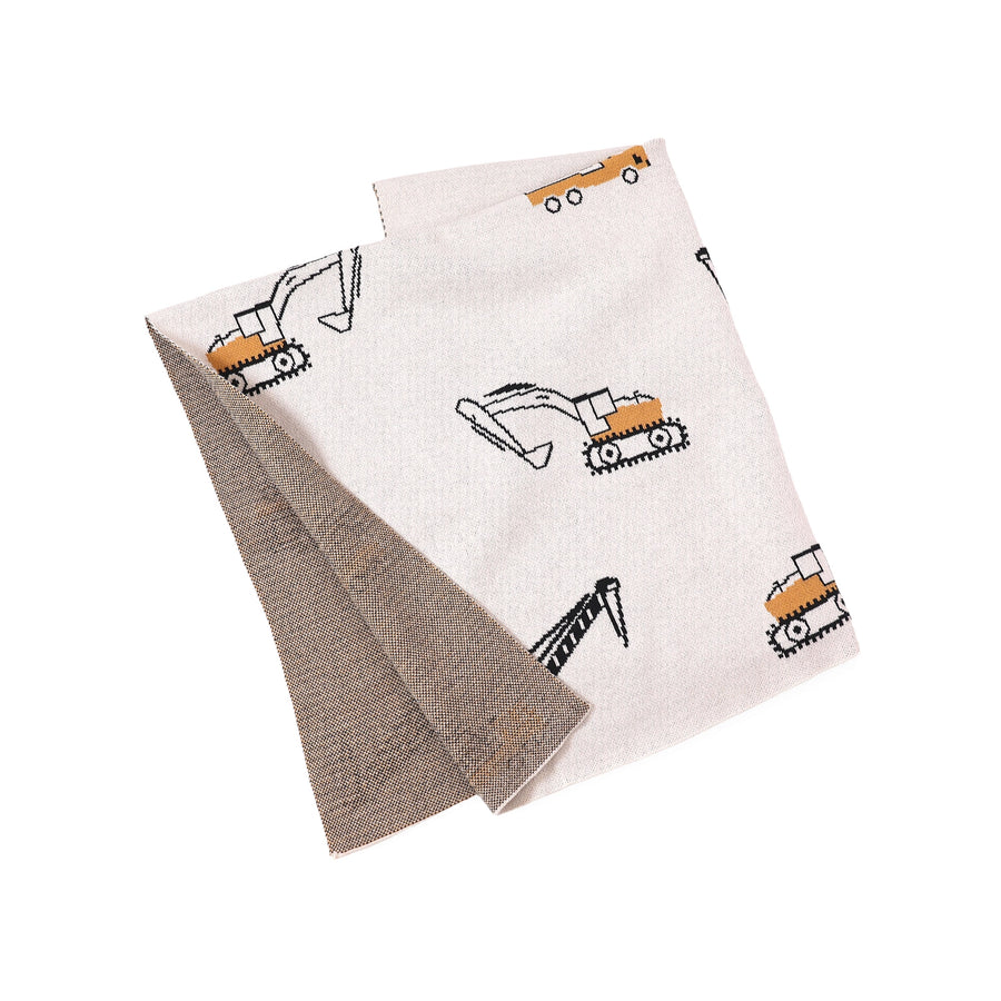 Organic Sweater Knit Blanket - Trucks