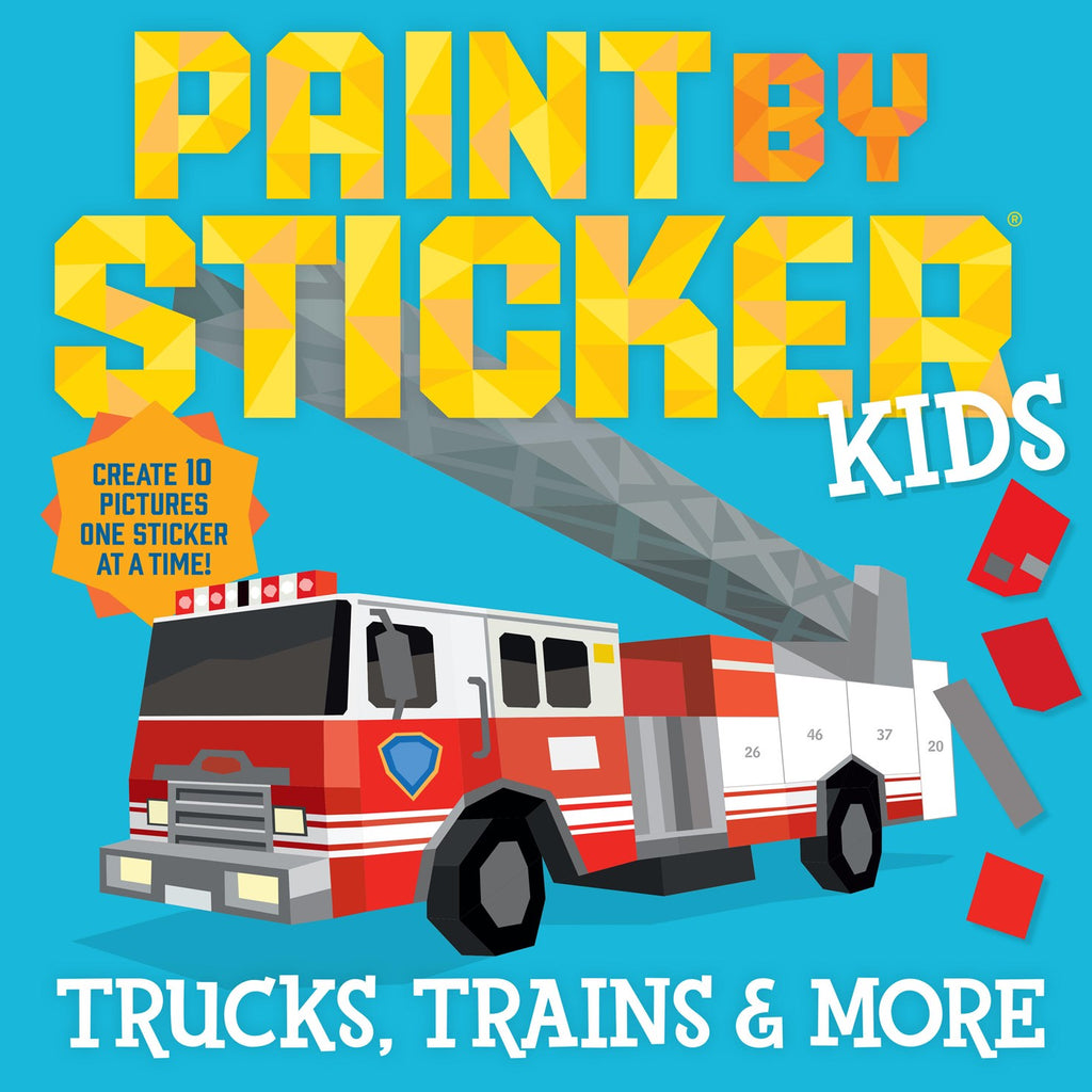 Paint by Sticker Kids: Trucks, Trains, & More