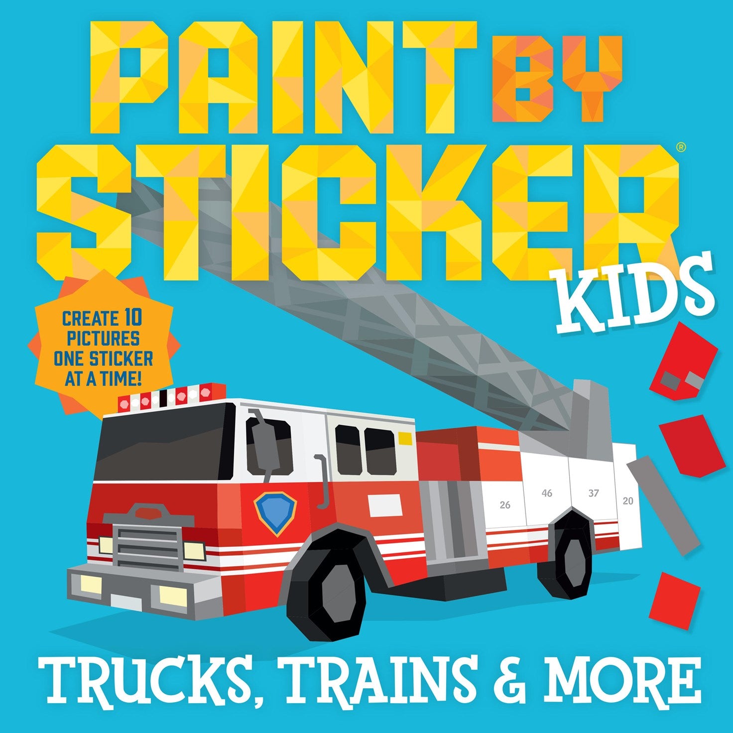 Paint by Sticker Kids: Trucks, Trains, & More
