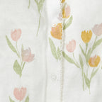 Organic Footie and Hat Set- Tulip Fields