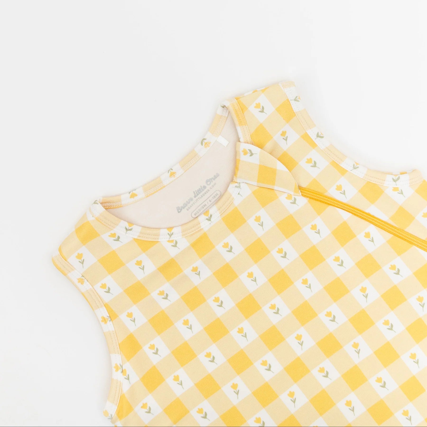 Yellow Tulip Gingham Sleep Sack (1.0 TOG)