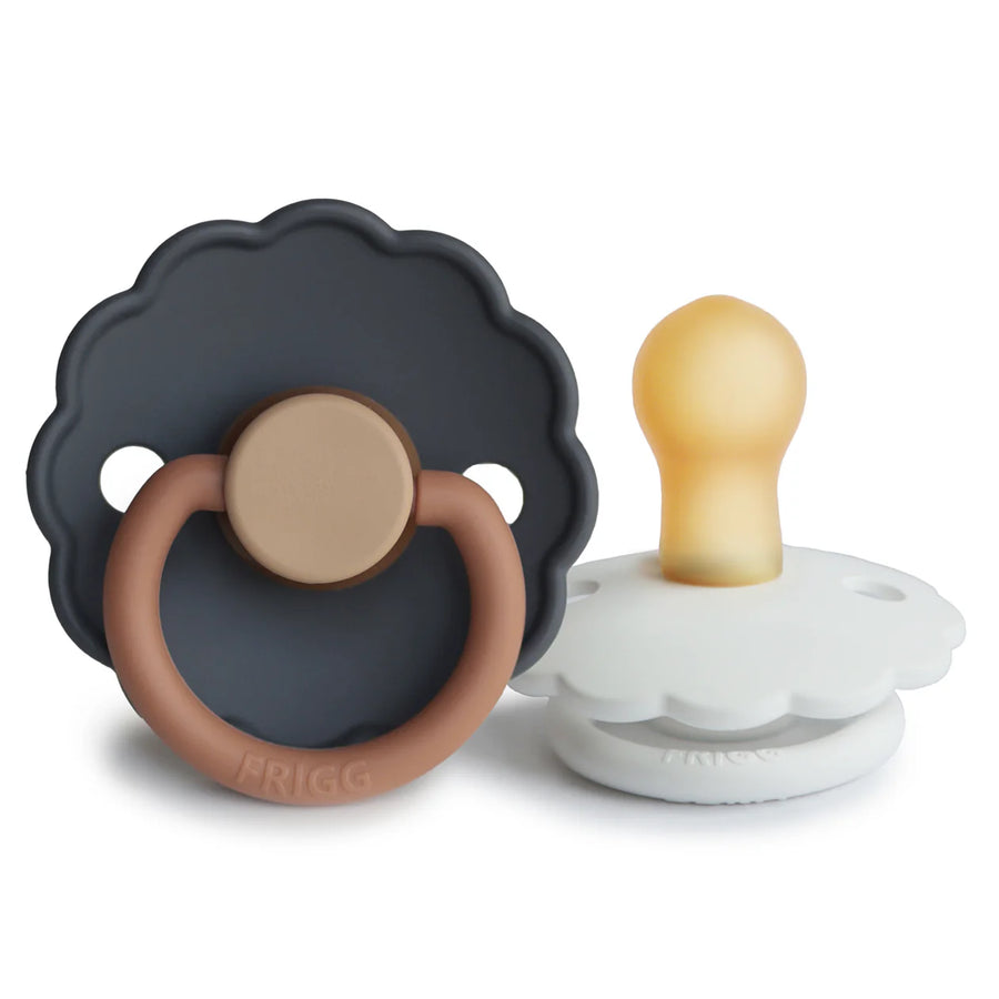 FRIGG Natural Rubber Pacifier 2-Pack: 6-18 Months
