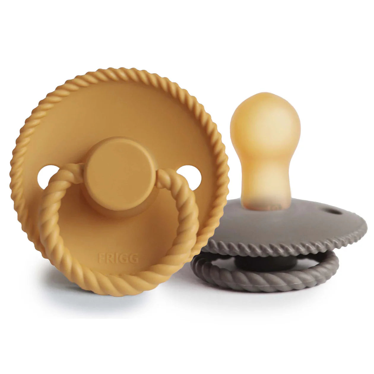 FRIGG Natural Rubber Pacifier 2-Pack: 0-6 Months