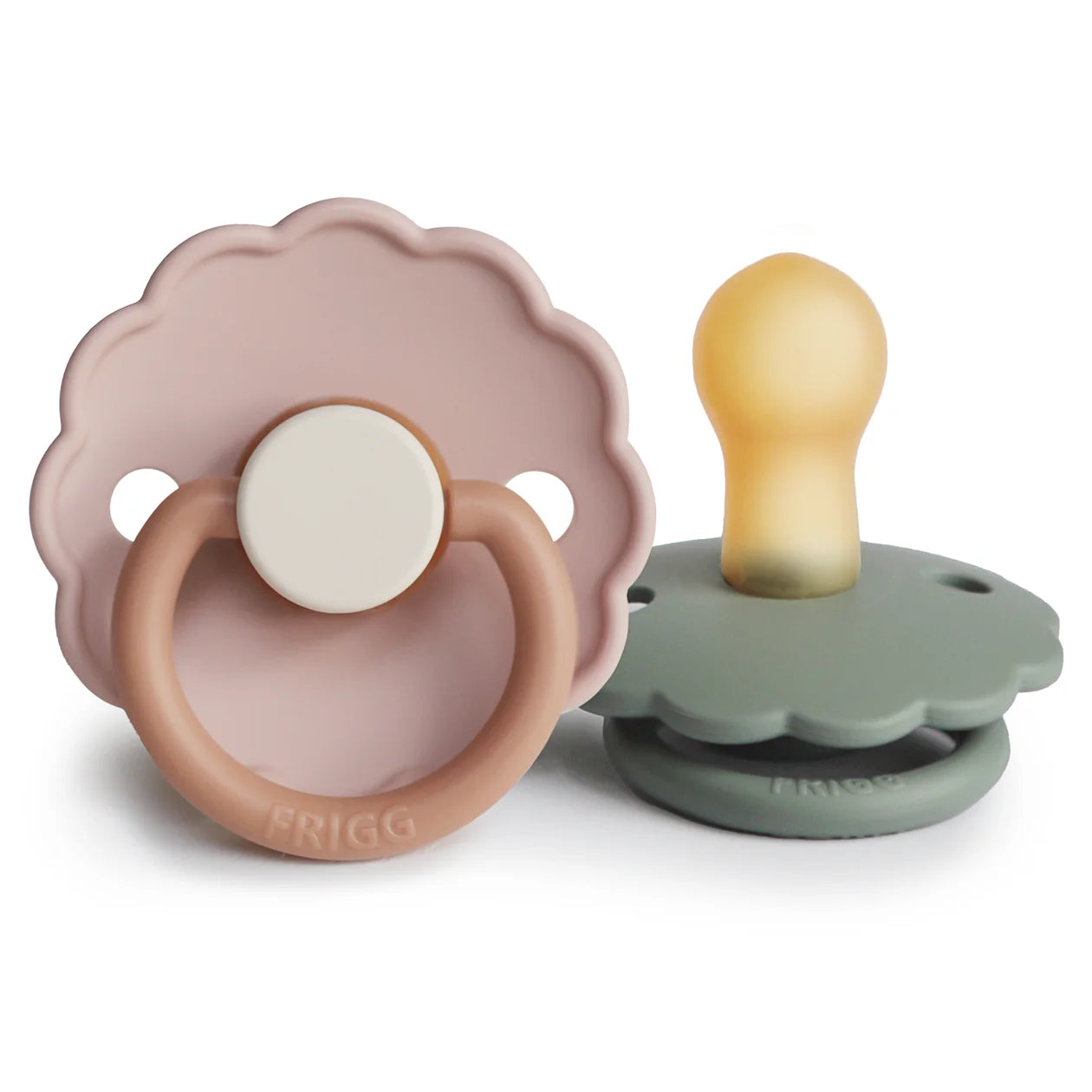 FRIGG Natural Rubber Pacifier 2-Pack: 6-18 Months
