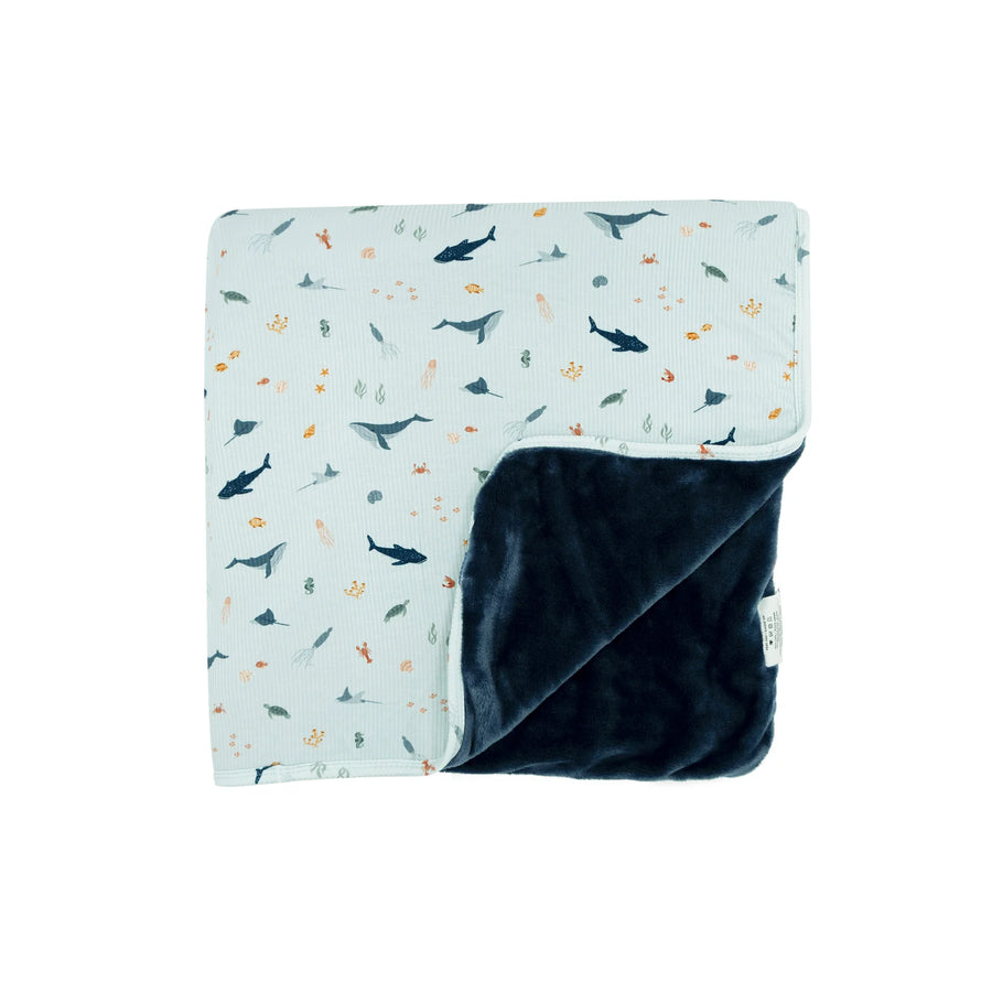 Under the Sea Ribbed Toddler Blanket