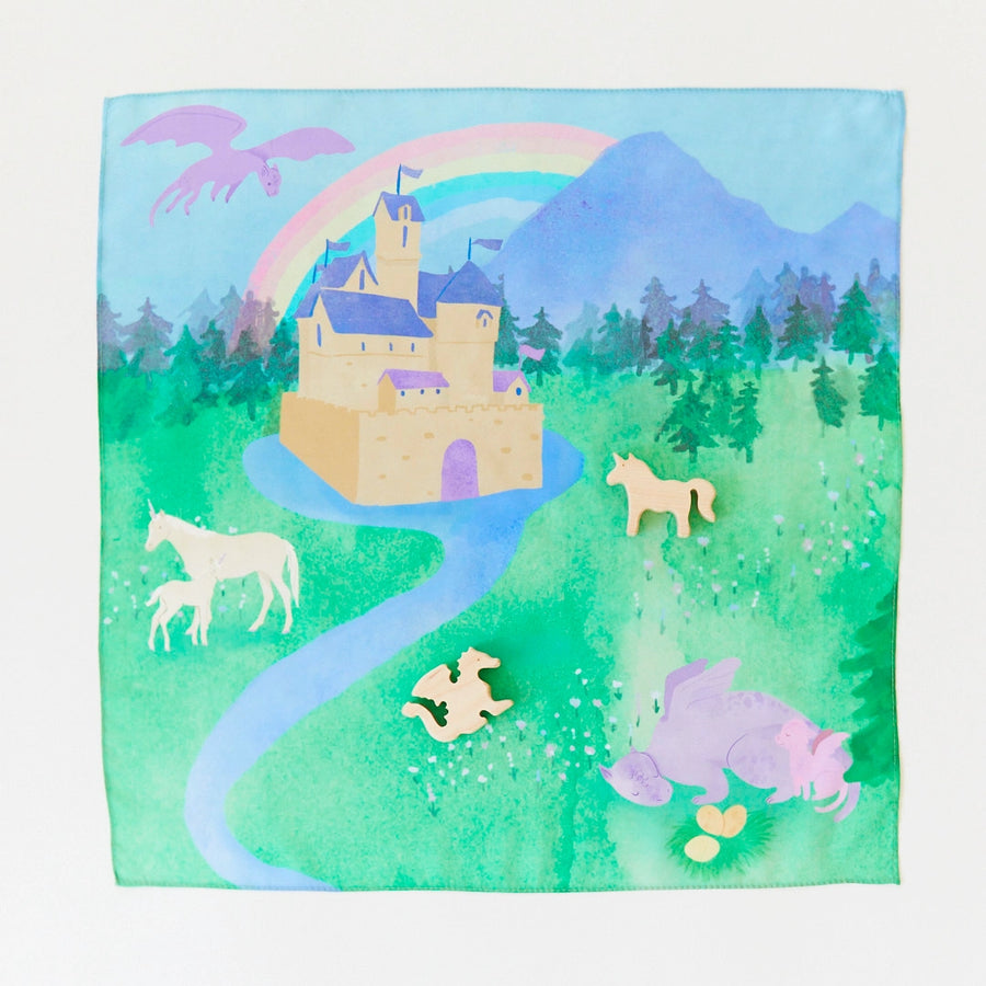 Rainbow Unicorn Playmap Silk