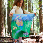Rainbow Unicorn Playmap Silk