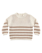 Almond Stripe Rex Sweater