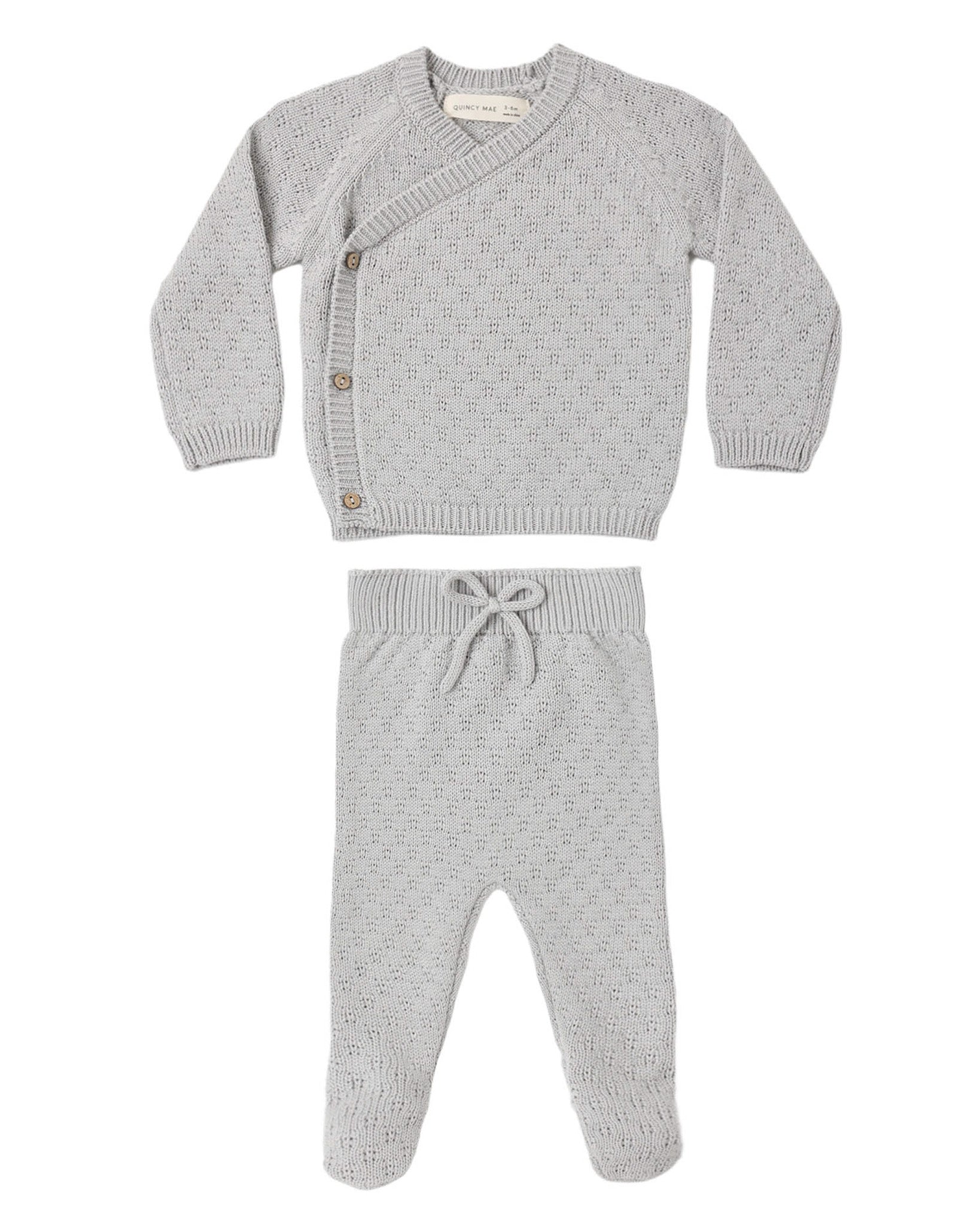 Cloud Knit Wrap Top & Pant Set