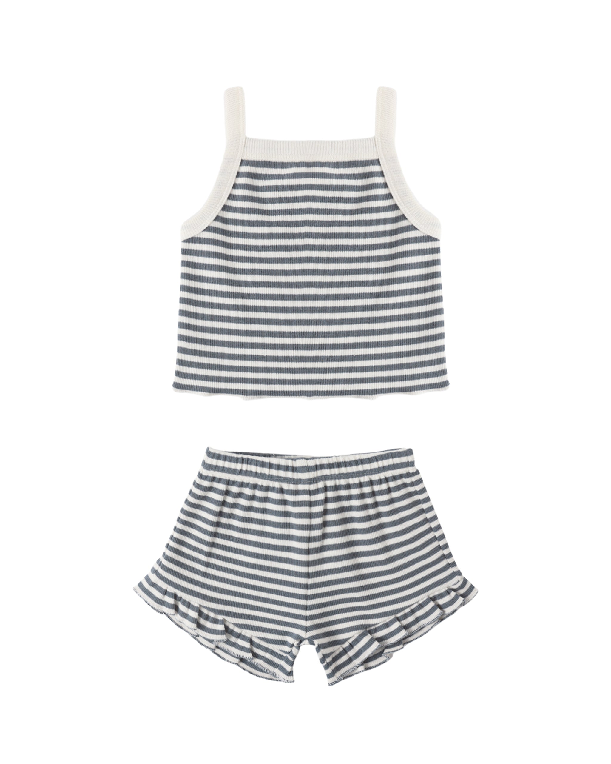 Ocean Stripe Evie Tank & Short Set