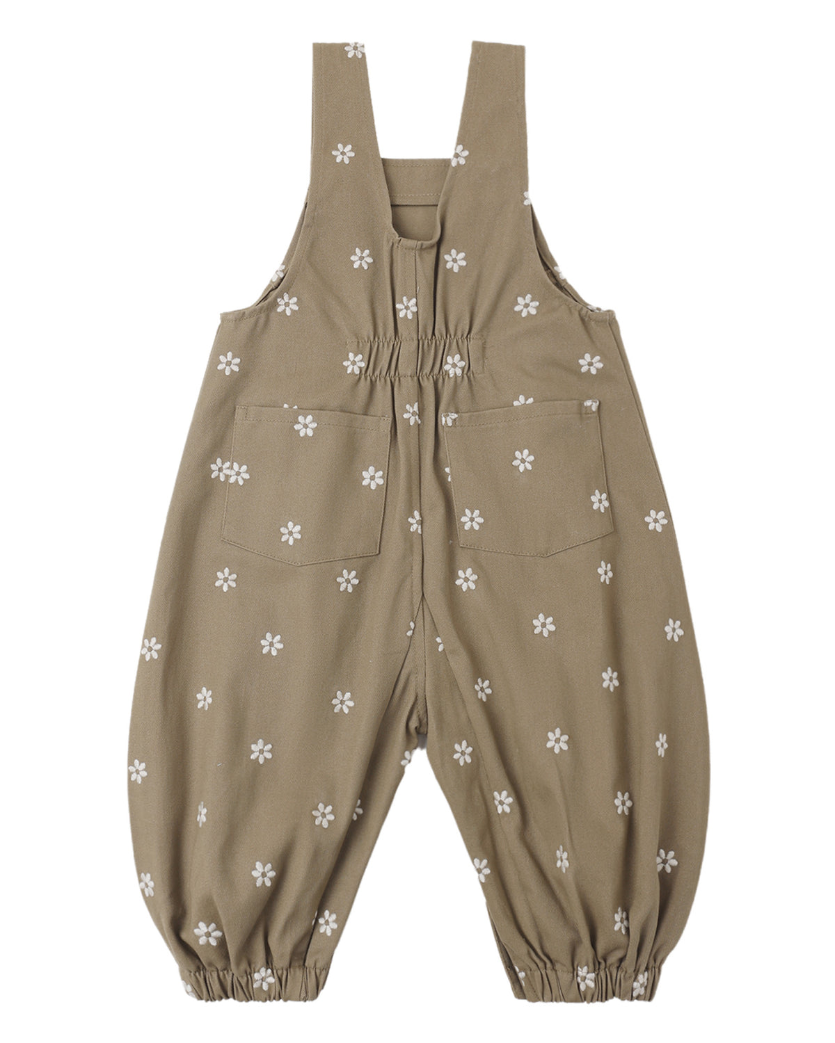 Embroidered Daisies Vintage Overall