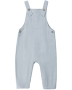 Heathered Light Blue Baby Overall