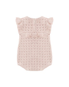 Blush Pointelle Ruffle Romper