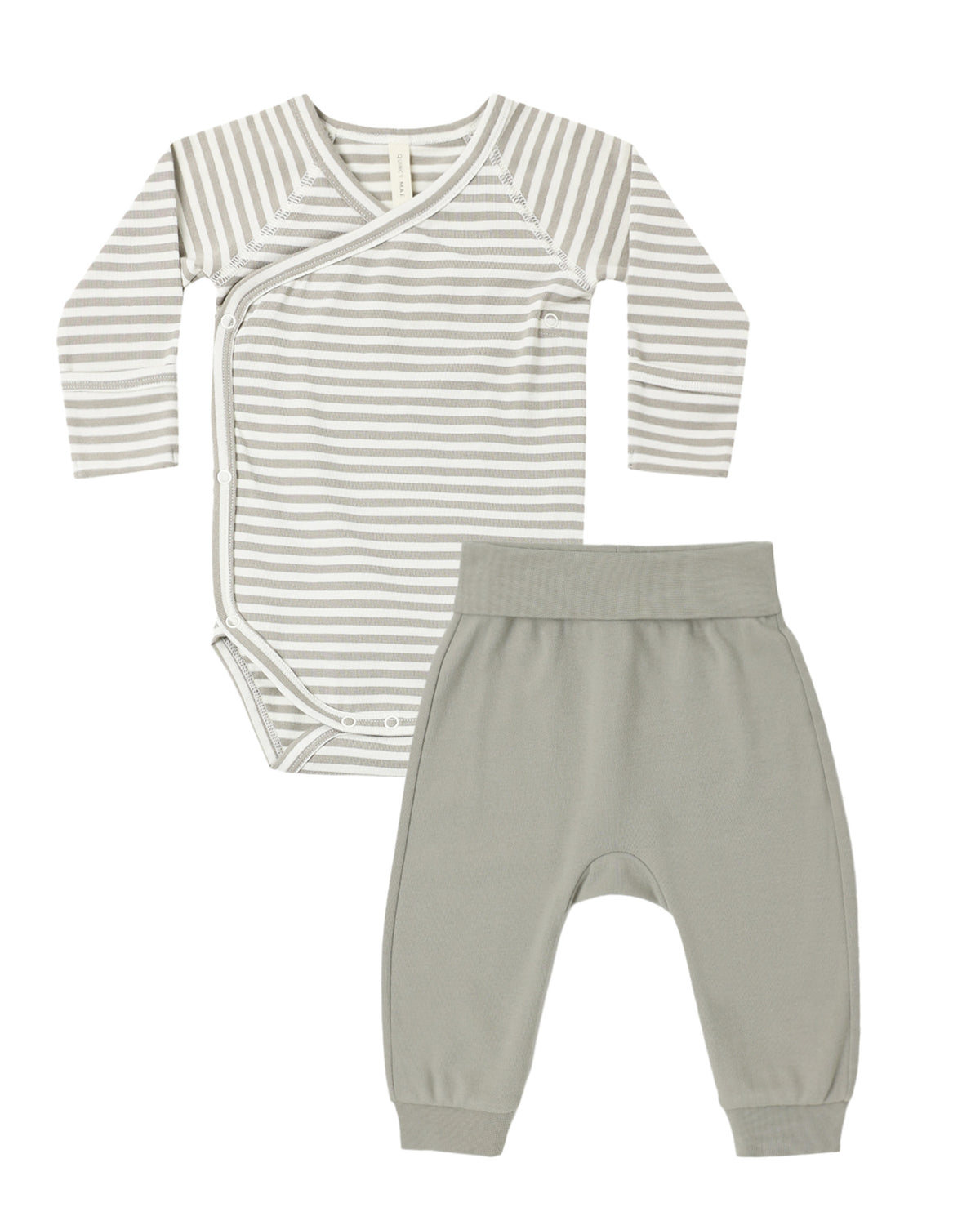 Laurel Stripe Side Snap Bodysuit & Pant Set