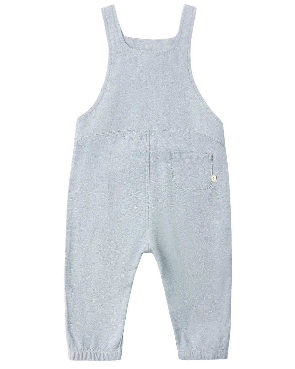 Heathered Light Blue Baby Overall