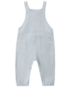 Heathered Light Blue Baby Overall