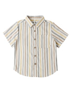 Valencia Stripe Short Sleeve Collared Shirt