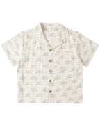 Palm Trees Lapel Collared Shirt