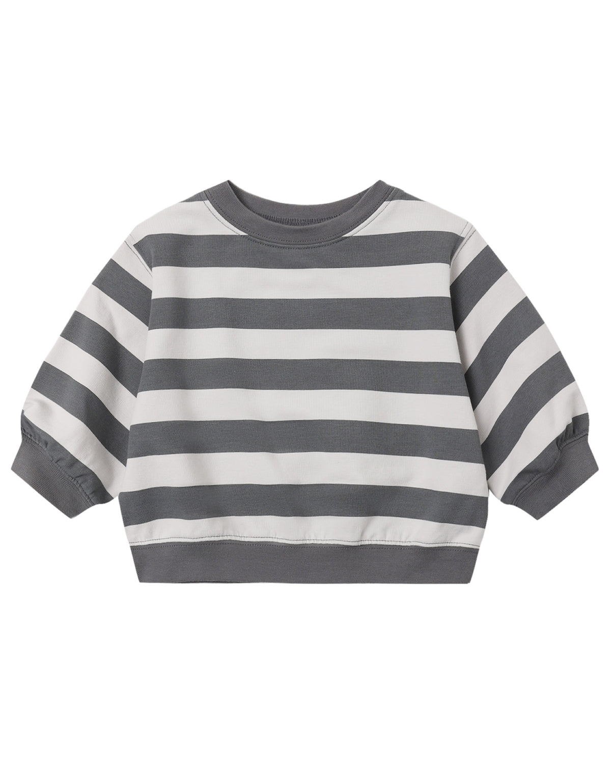 Midnight Stripe Oversized Crew Sweatshirt