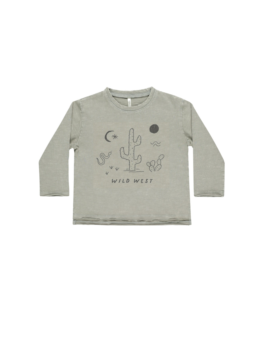 Wild West Raw Edge Long Sleeve Tee