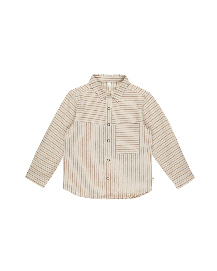 Saddle Pinstripe Walker Shirt