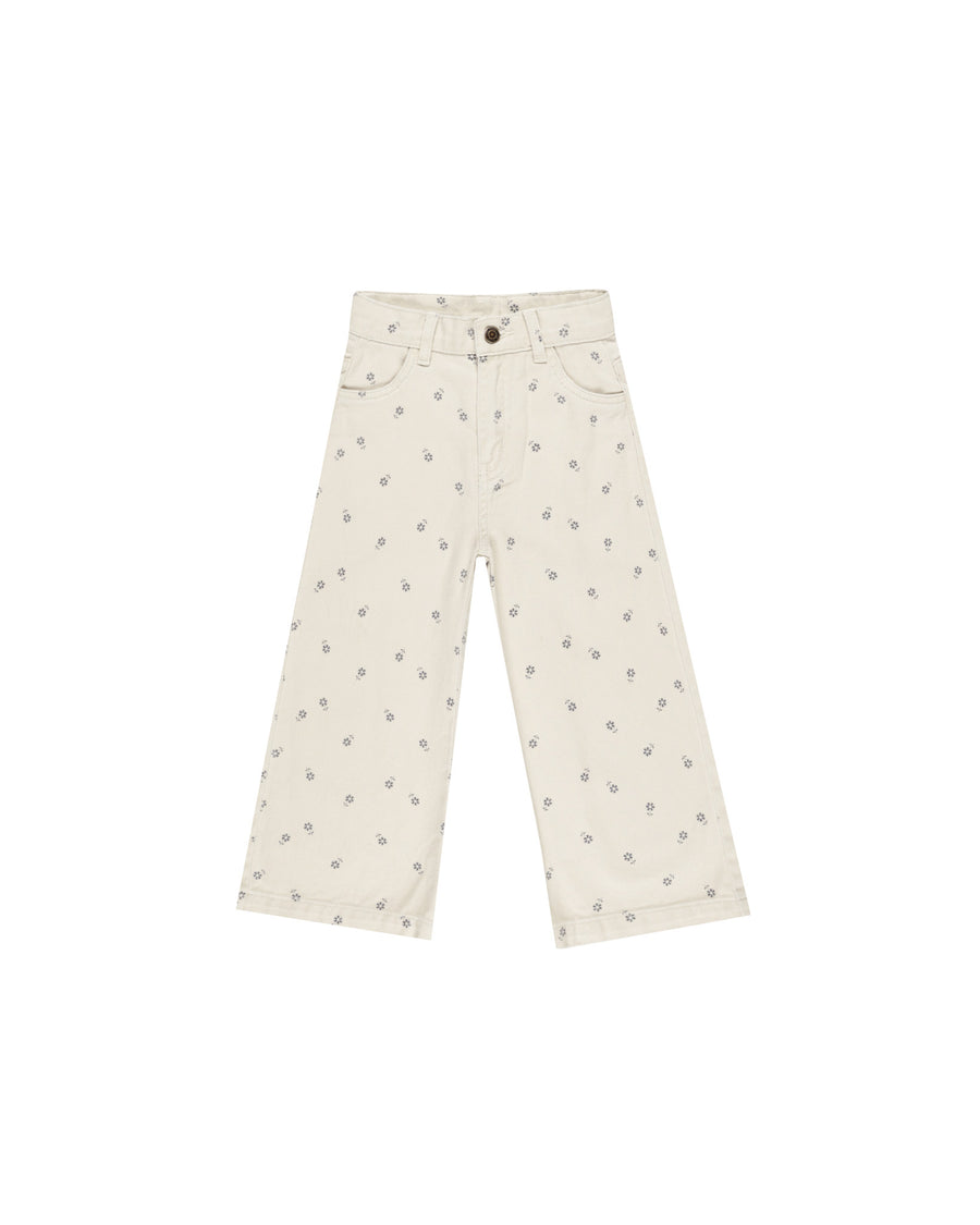 Blue Daisy Straight Leg Pant