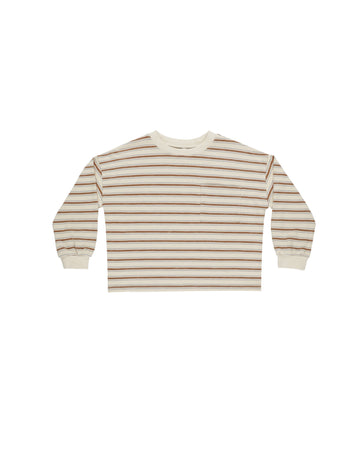 Saddle Stripe Relaxed Long Sleeve Tee