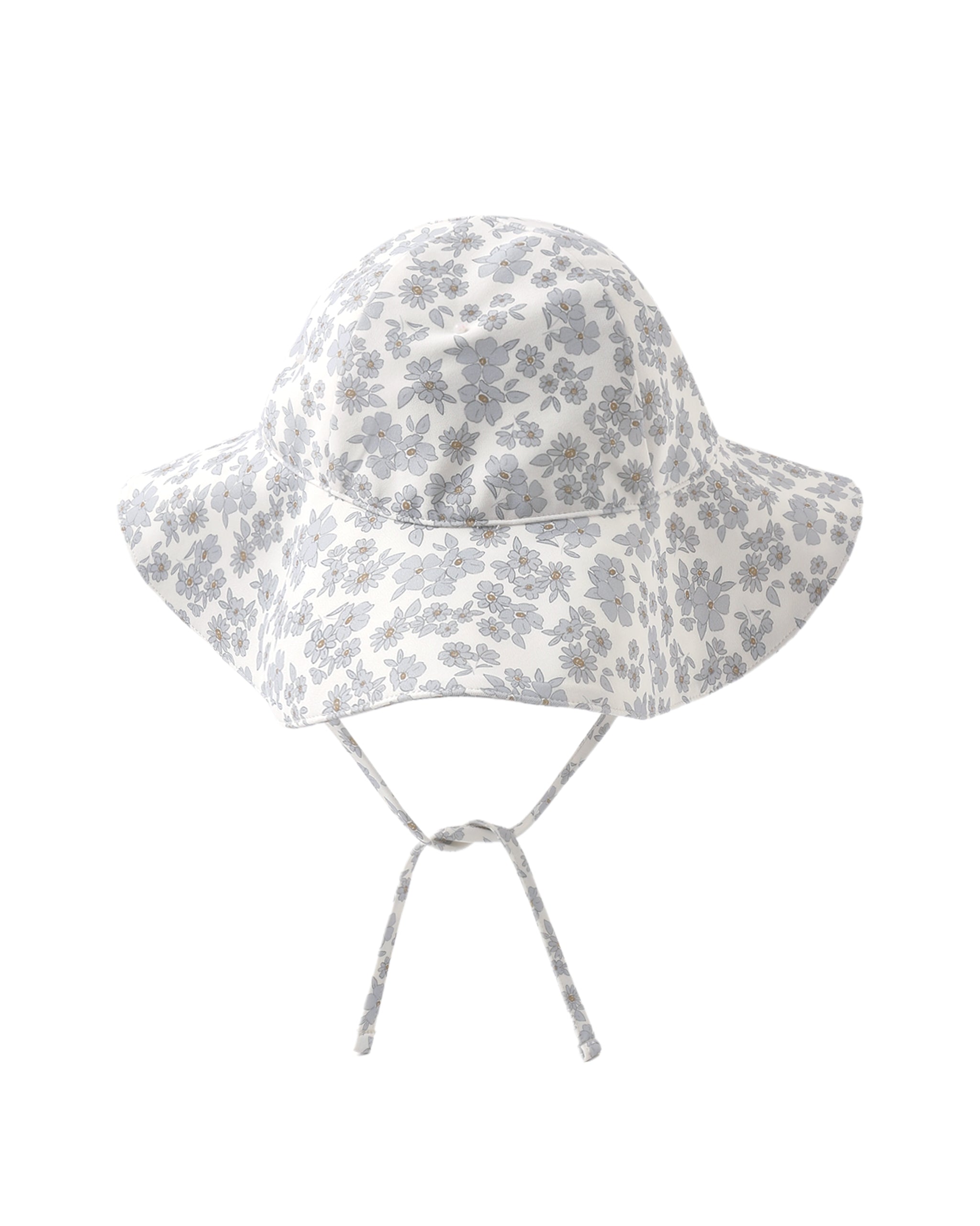 Blue Floral Sun Hat