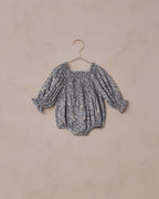 French Blue Floral Autumn Romper