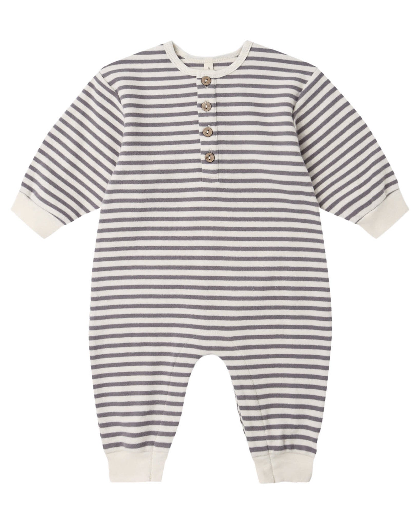 Slate Stripe Relaxed Jumpsuit