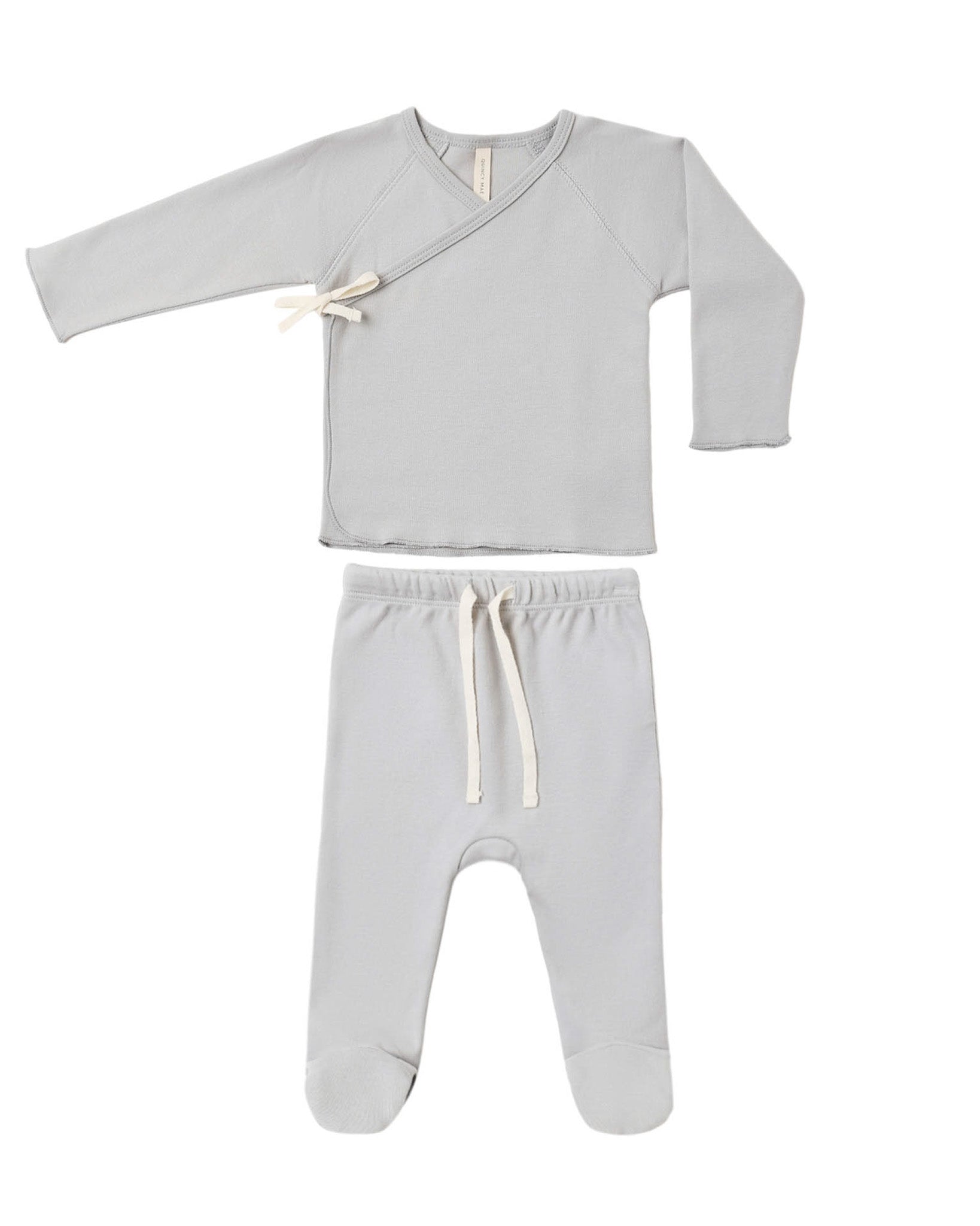 Cloud Wrap Top & Footed Pant Set