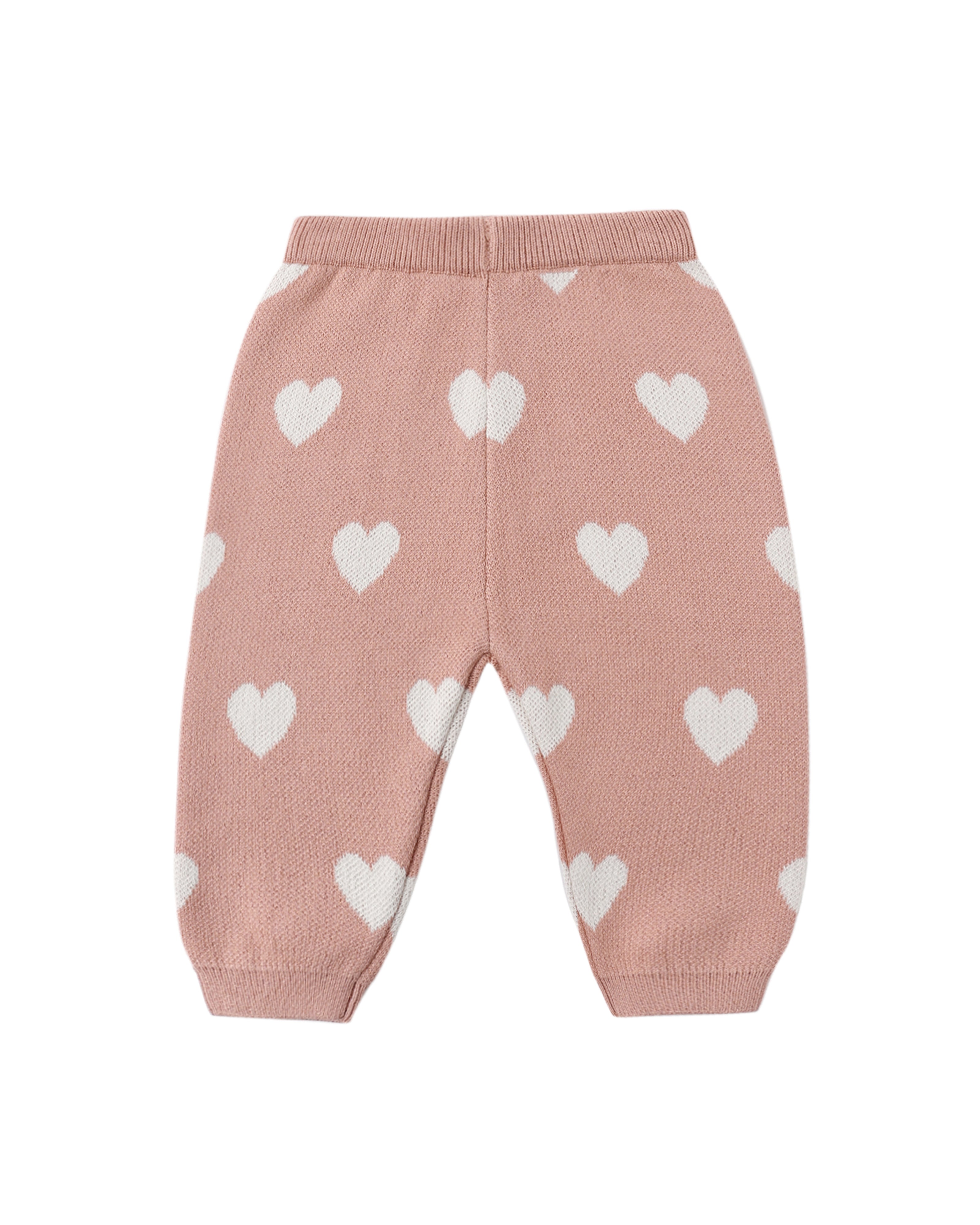 Pink Heart Knit Pants