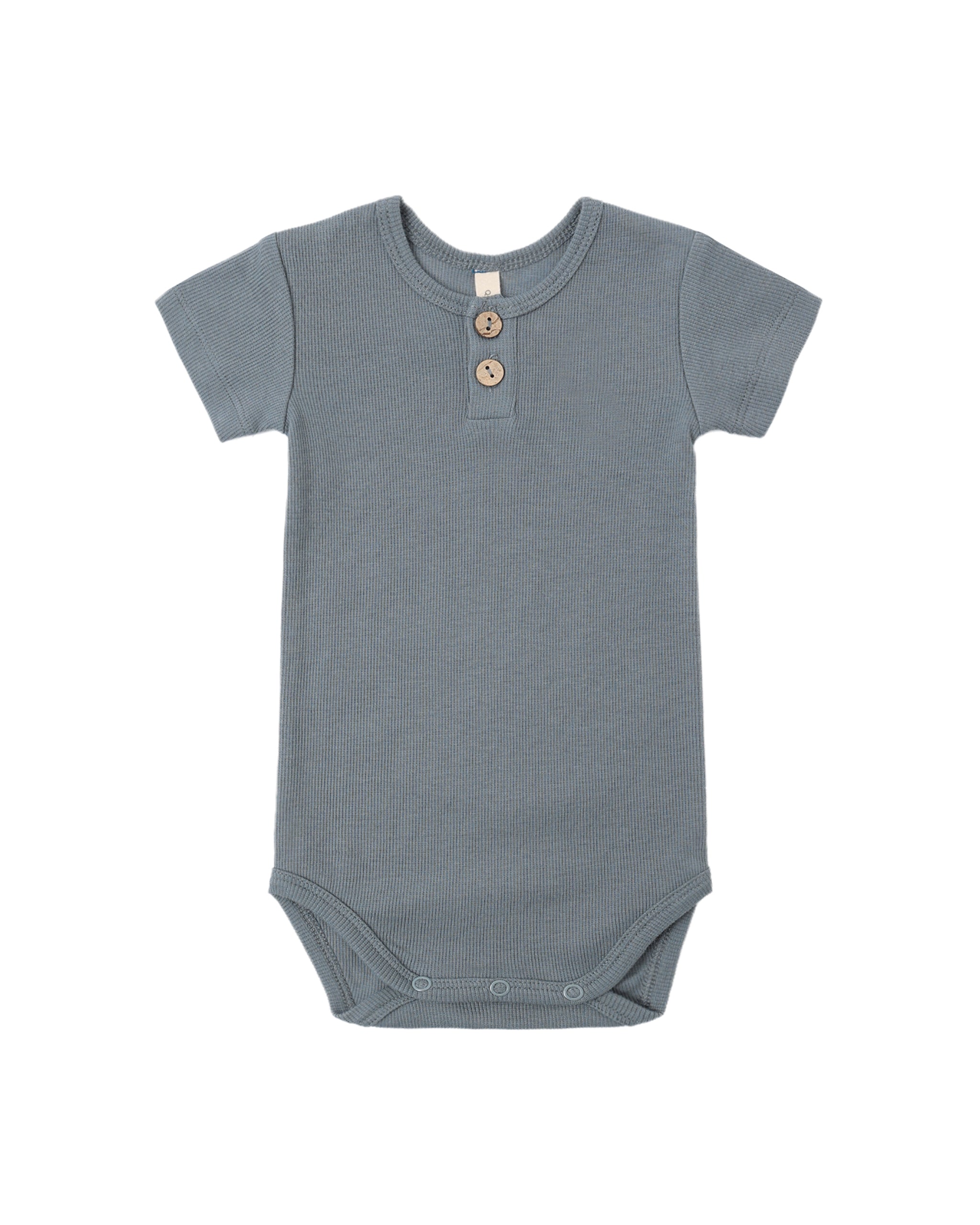 Ocean Ribbed Henley Bodysuit