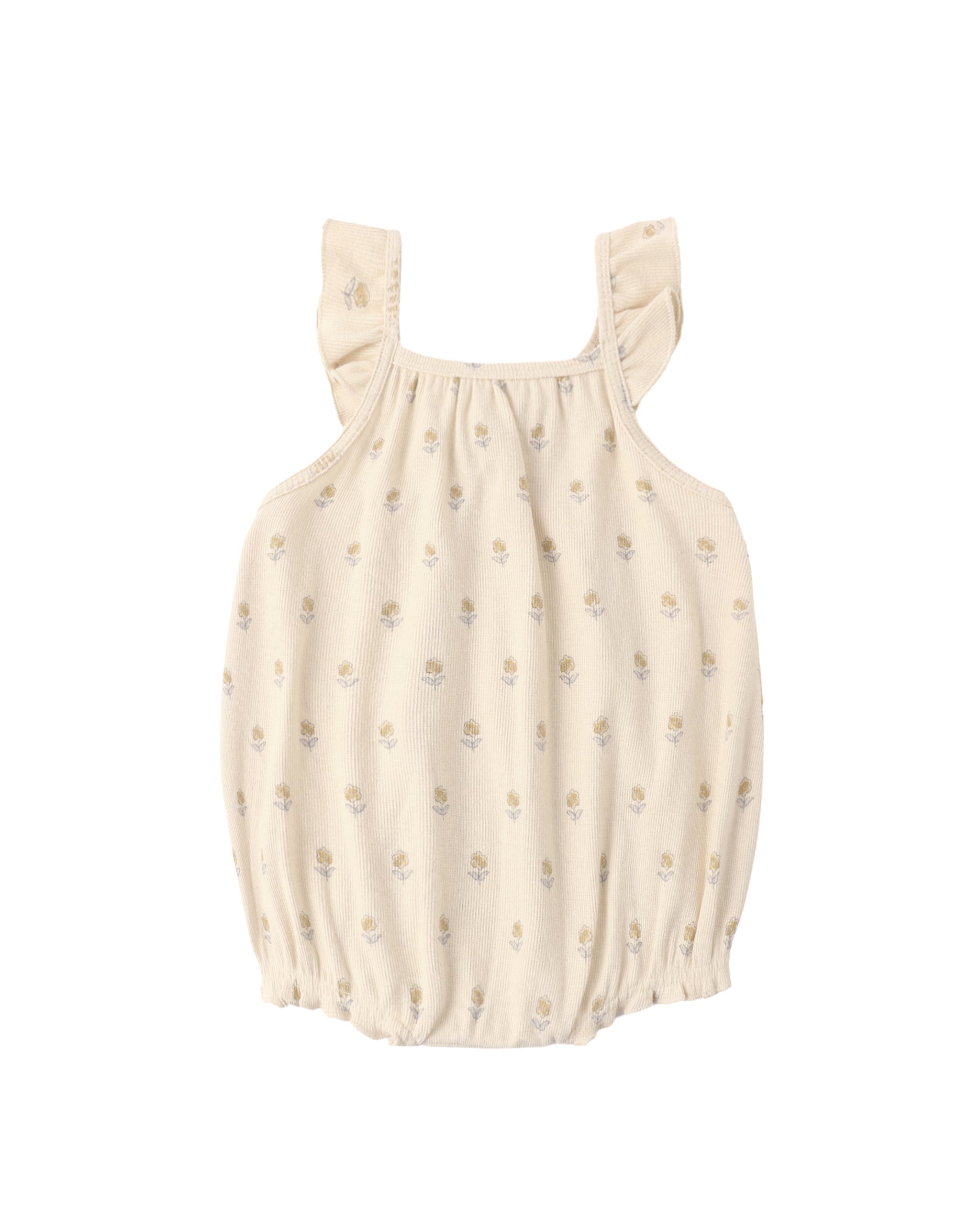 Buttercup Ribbed Ruffle Romper