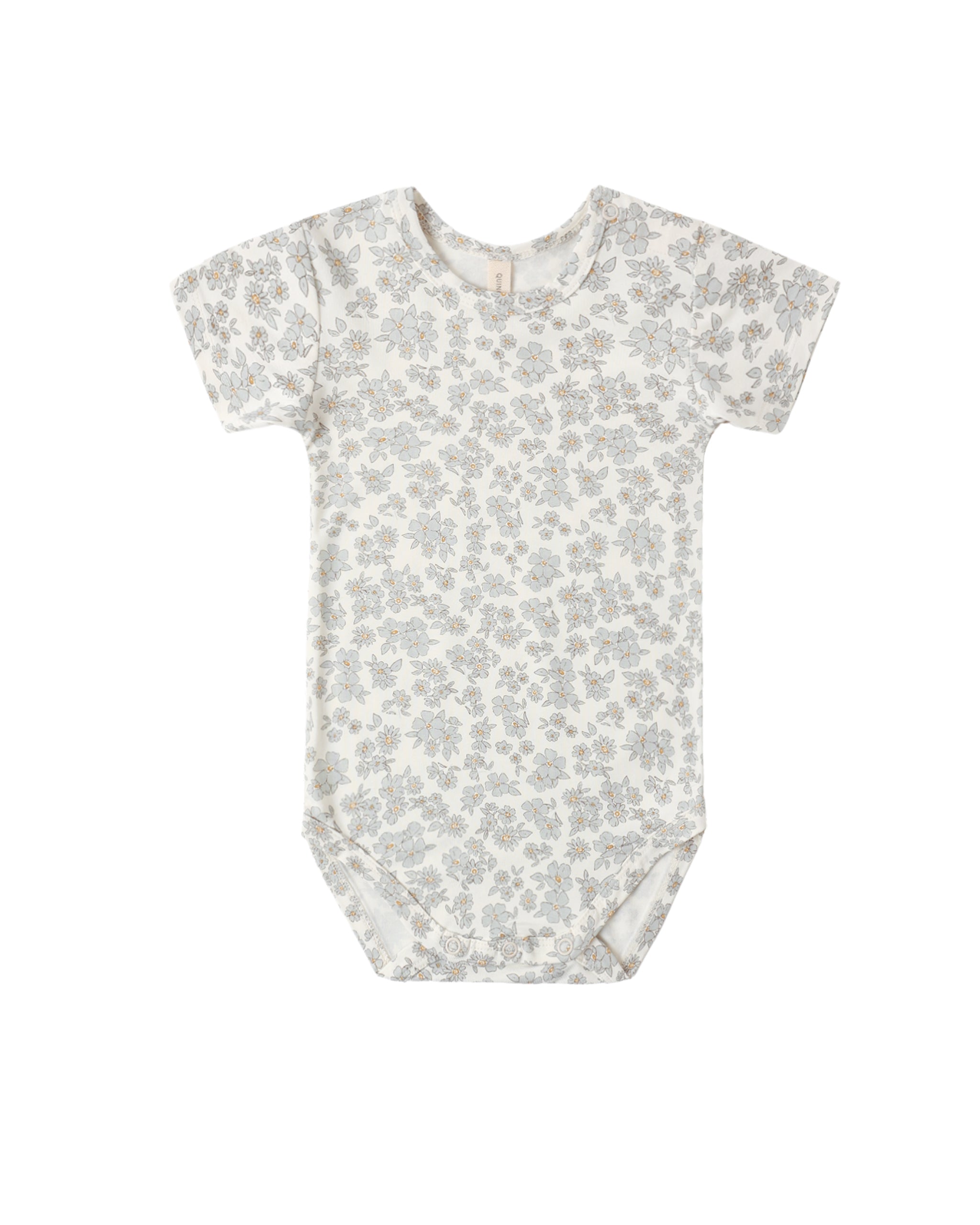 Blue Floral Bamboo Bodysuit