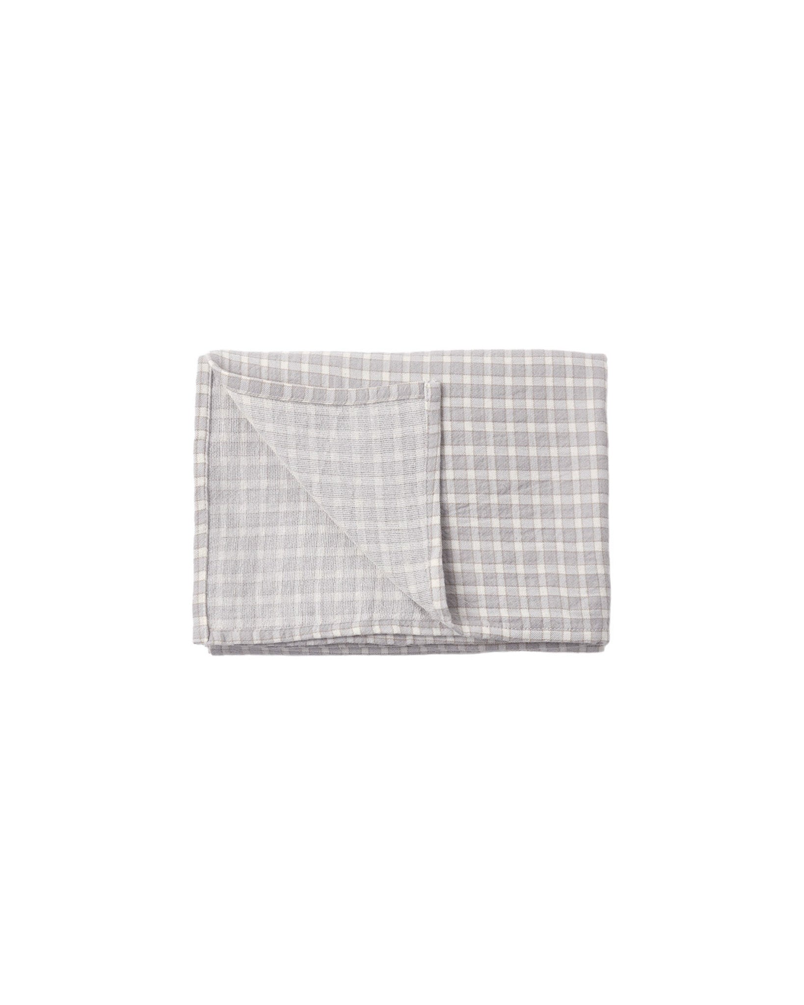 Blue Gingham Woven Swaddle
