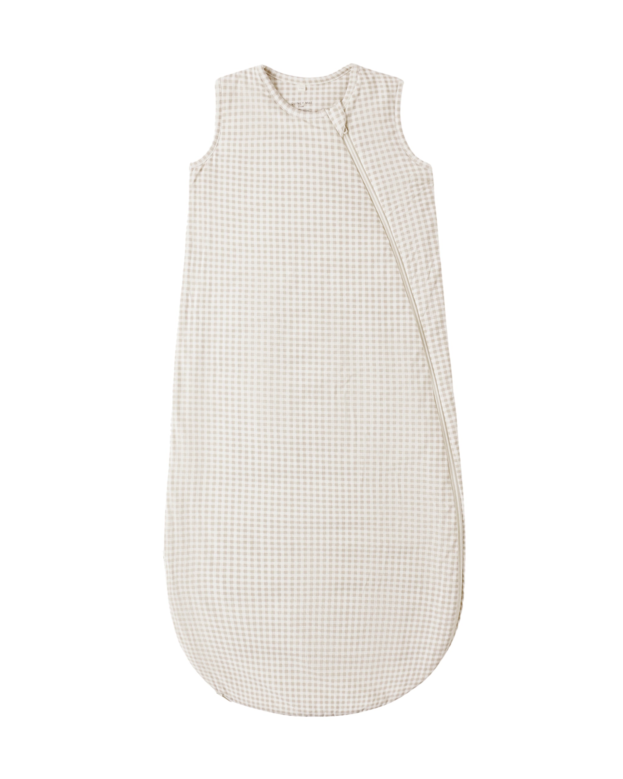 Oat Gingham Bamboo Sleep Bag