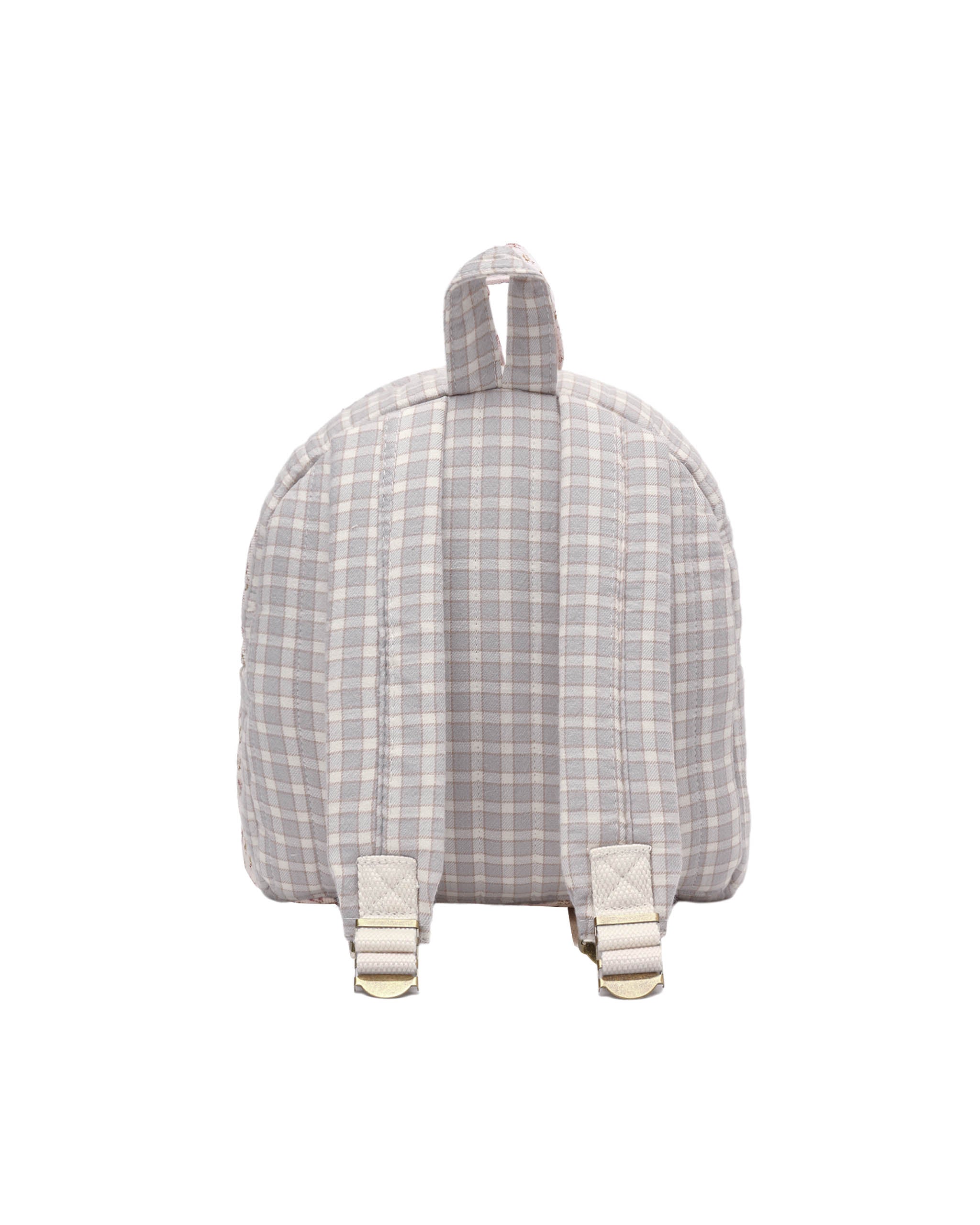 Blue Gingham Mini Backpack