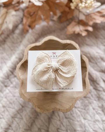 Fable Bow Headband - Vanilla Chi