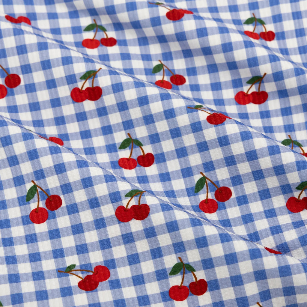 Vintage Cherries Ribbed Two-Piece Set