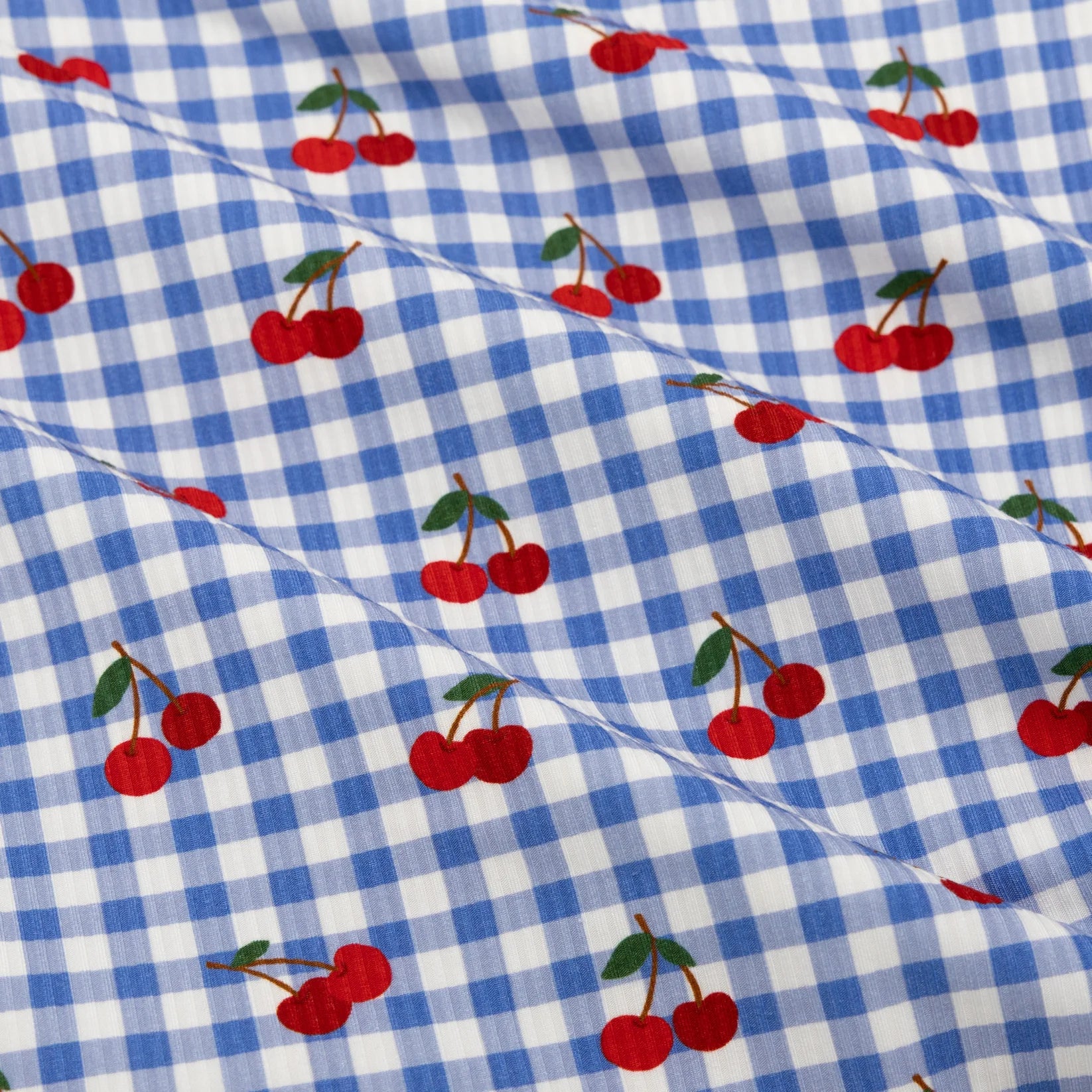 Vintage Cherries Ribbed Two-Piece Set