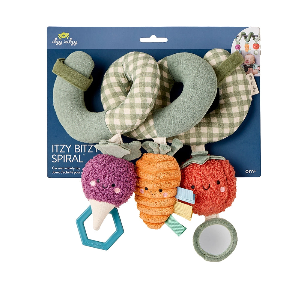 Itzy Bitzy Spiral™ Veggie Car Seat Activity Toy