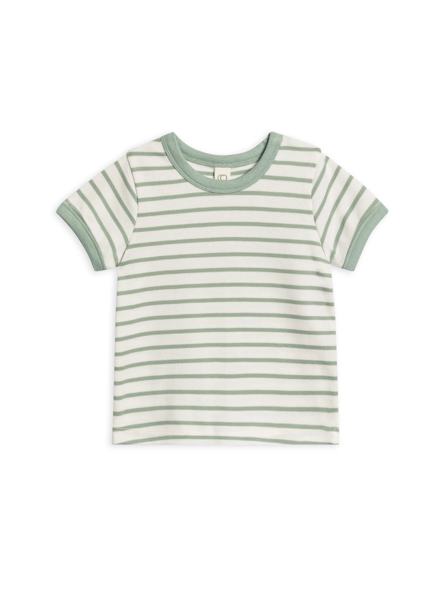 Organic Cotton Ringer Tee - Vitto Stripe